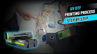 UV DTF Printing Process  Step By Step [upl. by Amiel]