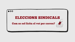 ELECCIONS SINDICALS Tutorial per sol·licitar el vot per correu [upl. by Hewitt]