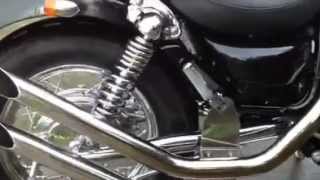 Yamaha Virago 400cc  Marvings Open Pipes  Monster Sound [upl. by Neelon]