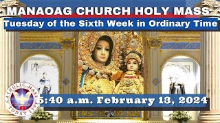 CATHOLIC MASS OUR LADY OF MANAOAG CHURCH LIVE MASS TODAY Feb 13 2024 540am Holy Rosary [upl. by Aynwad]