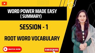 Summary of Word Power Made Easy Norman Lewis session 01  CAT  SNAP  NMAT SSC  NDA  CDS [upl. by Claiborn]