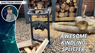 Kindling Cracker  King Firewood Kindling Splitter  XL  Review [upl. by Noemis]