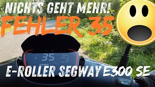 Segway E300 SE bei Probefahrt Fehlercode 35 ERoller escooter segway error [upl. by Eneroc]