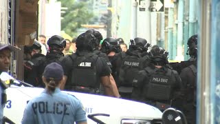 Possible suspect surrenders after Philly barricade fatal double shooting Police [upl. by Majka]