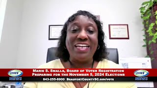 WHHI NEWS  Marie Smalls Preparing for the November 2024 Elections  Beaufort County SC  WHHITV [upl. by Mayne]