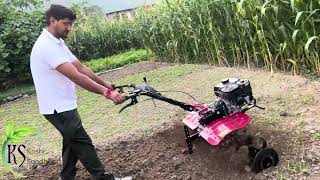 How to operate power weeder  power weeder kaise operate karen powerweedermachine agriculture [upl. by Seroka]