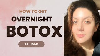 How to get an overnight Botox Treatment at home I Argireline before and after I Anti Aging Routine [upl. by Jermyn]