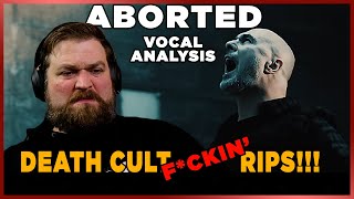 Metal Vocal Coach Analyses Aborted quotDeath Cultquot AND ITS AMAZING [upl. by Arrak]