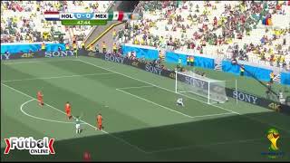 Martinoli se vuelve loco con gol de giovani vs Holanda mundial brazil 2014 [upl. by Lazar]