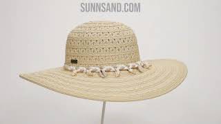 Hat  Womens Beige Floppy Brim 45quot  Sun N Sand  HH3202 [upl. by Itoc]