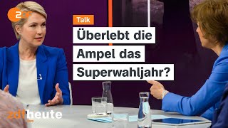 Viel Krise wenig Vertrauen  sinkende Umfragen für die SPD  maybrit illner vom 04042024 [upl. by Keyek]