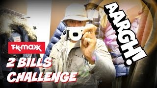 Buying Full Designer Wardrobe from TKMaxx  2 BILLS CHALLENGE [upl. by Delanty]