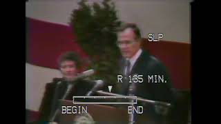 AFN Europe AFN Berlin Report About VP Bush Visit To Berlin Jan 1983 1355 [upl. by Rafaj]