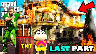 Franklin Blowing Up Michaels House to Upgrade His Own House in GTA 5  SHINCHAN and CHOP [upl. by Einaeg]