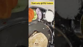 streetfood food indianstreetfood foodie indianfood sasta सस्ता purevegthali indore [upl. by Aenert659]