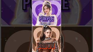 💜Purple vs Brown🤎 uhqueenz purple brown trendingshorts billionaire choose [upl. by Cyn]