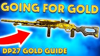 FASTEST WAY TO GET DP27 GOLD  GOLD CAMO GUIDE – COD VANGUARD [upl. by Dorsman996]