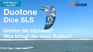 Kitecollege Kite Magazin Test Duotone Dice SLS 12 qm [upl. by Alihs]