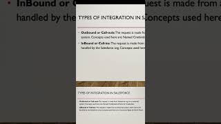 Types of Integration in Salesforce integration salesforce api interview prepartion crm [upl. by Oulman]