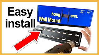 How to install TV wall mount Tilting  Onn 32quot to 47quot Review [upl. by Hanover581]