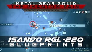 MGSV The Phantom Pain ISANDO RGL220 Weapon Blueprint Location Guide [upl. by Ainahtan]