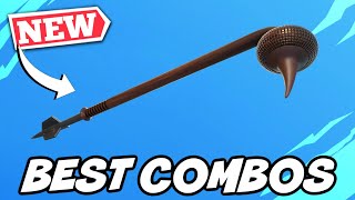 BEST COMBOS FOR NEW GAFFI STICK PICKAXE BOBA FETT BUNDLE  Fortnite [upl. by Saied179]