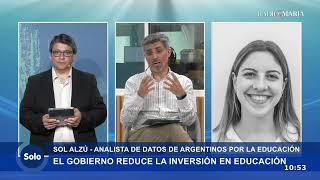 La inversión educativa nacional se redujo 40 en 2024 y para el año que viene la reducción es mayor [upl. by Moya]