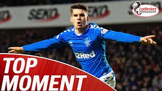 Ianis Hagi Scores his First Rangers Goal  Rangers 21 Hibernian  Top Moments [upl. by Little]