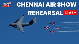 🔴LIVE AIR SHOW Final Rehearsal  Marina Beach  Indian Air Force Show  Chennai  Indian Army N18L [upl. by Annawat]