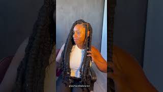 BRAIDS over LOCS😱MUST WATCH😱😱😱😱🔥 knotlessbraids locstyles braids [upl. by Awuhsoj686]