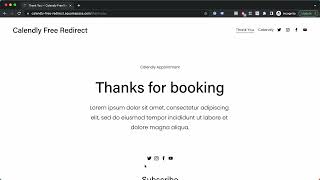 Calendly Redirector for Free Plan — Redirect to Custom Thank You Page [upl. by Barolet118]