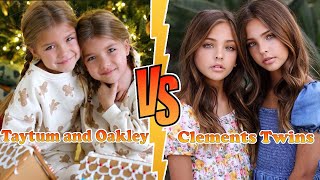 Taytum and Oakley Fisher VS Clements Twins Transformation 👑 New Stars From Baby To 2023 [upl. by Wiese]