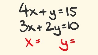 How to solve Simultaneous Equations by Elimination [upl. by Kermie]