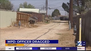 Midland PD officer dragged during traffic stop [upl. by Asirral]