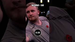 Luke Littler INSANE Bullseye Challenge 🔥 darts shorts lukelittler [upl. by Koball]