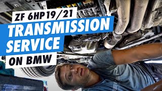 DIY ZF 6HP1921 Transmission Service on BMW [upl. by Airaet169]