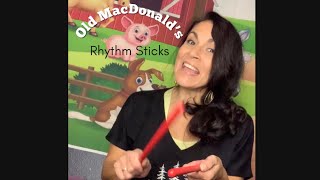 RHYTHM STICKS🥢 Old MacDonald’s Rhythm Sticks🐮 [upl. by Lamag548]