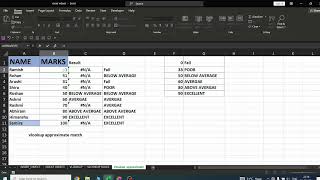 MSEXCEL VLOOKUPAPPROXIMATION  MSEXCEL TUTORIALS FOR BEGINNERS  BSSS LEARNING [upl. by Asa]