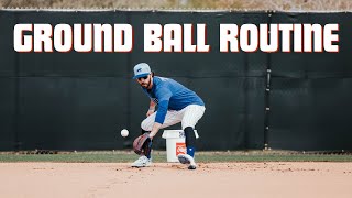 Dansby Swansons GROUND BALL ROUTINE [upl. by Ainattirb]