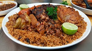 Thiebou ketiakh bou honha Red joffol rice with dry fish Gambian Recipe [upl. by Ennaul]