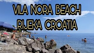 Vila Nora Beach Rijeka Croatia 🇭🇷 [upl. by Sivrep]