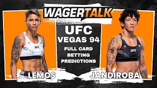 UFC Vegas 94 Amanda Lemos vs Virna Jandiroba Full Fight Card Predictions and Best Bets [upl. by Adnuhsat]