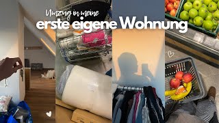 ich ziehe in meine erste eigene Wohnung 😍🔑  Umzug Ikea Einkauf Möbel aufbauen streichen ampampamp [upl. by Helena]