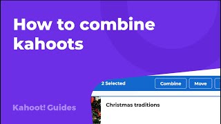 How to combine kahoots [upl. by Sugar]