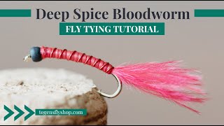 Deep Spice Bloodworm  Fly Tying Tutorial [upl. by Woodrow]