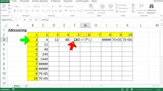Excel Gemengde Adressering teken  Gevorderde Opdracht [upl. by Zahavi]