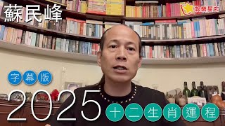 【字幕版】蘇民峰 2025蛇年十二生肖運程 [upl. by Melise]