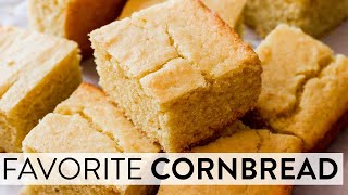 Moist amp Buttery Cornbread  Sallys Baking Recipes [upl. by Adnwahs473]