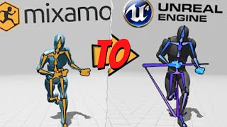 Mixamo Animations to Unreal Engine 5 Skeleton The Easy Way  Not Ik Rigging Anymore [upl. by Wolcott]