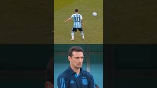 Messi amp Scaloni reaction 😱💥 argentinaworldcup shortsfeed messi scaloni ytshorts viralshort [upl. by Niram]